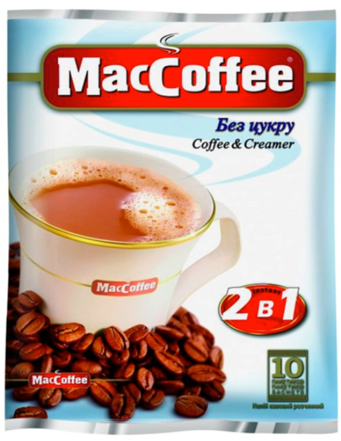 Кавовий напій 2в1 MacCoffee Без цукру 12 г х 10 шт